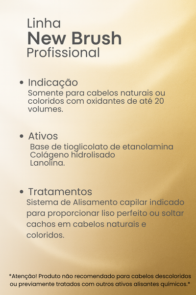 Kit New Brush - Alisamento e Relaxamento Profissional