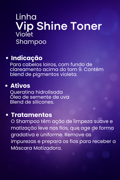 Shampoo Vip Shine Toner Dark Violet- 300ml