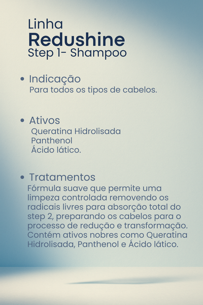 STEP 1 - Shampoo Redushine Blue Nutrição Intensiva - 1L