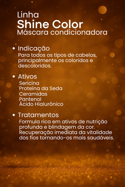 Máscara Condicionadora Cuidados Diários 300ml- Shine Color