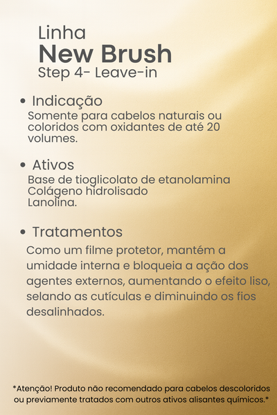 STEP 4 - New Brush- Alisamento e Relaxamento Profissional 500ml