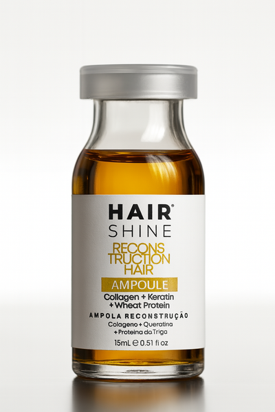 Kit Hair Shine Ampola Reconstrução 15ml- 6 Uni.