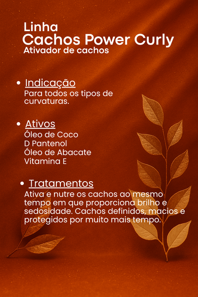 Ativador de Cachos 600ml - Power Curly