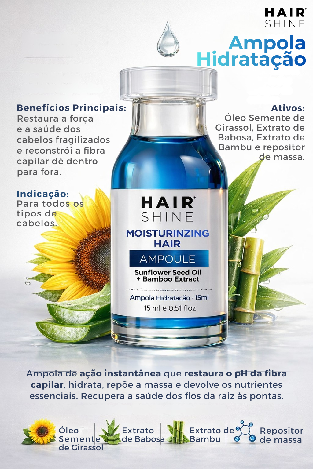 Ampola Hidratação 15ml