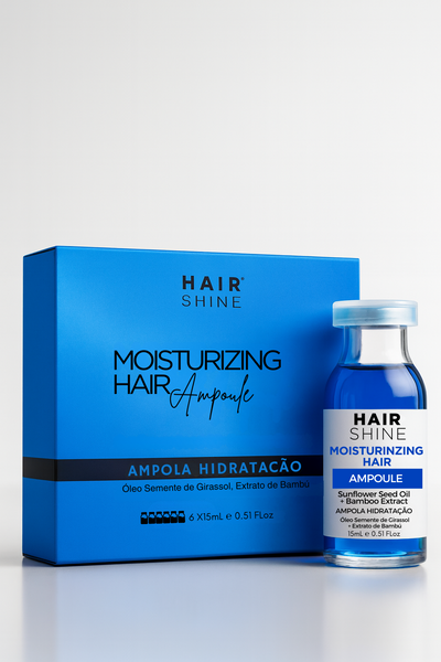 Kit Hair Shine Ampola Hidratação 15ml- 6 Uni.