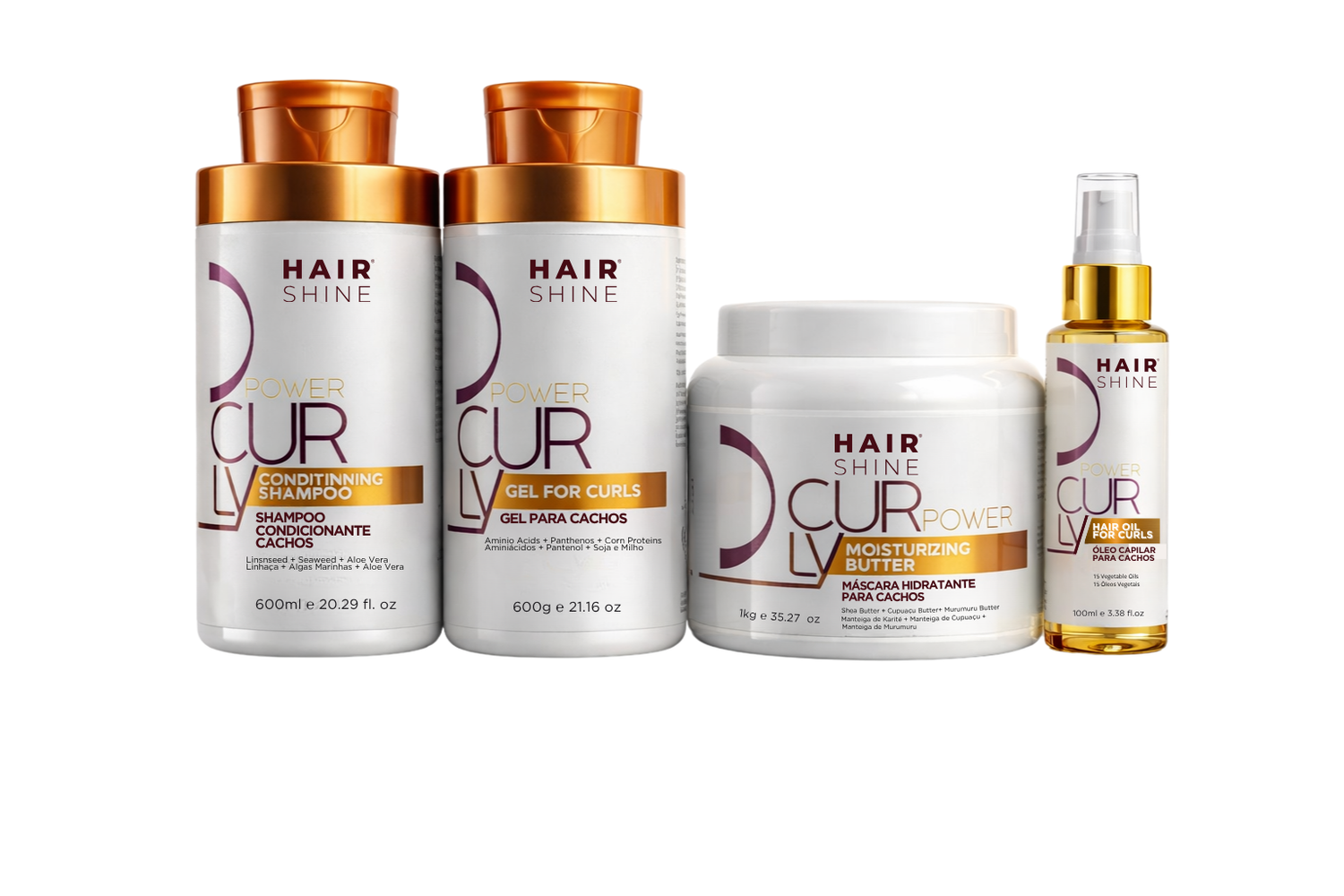 Kit Cachos Power Curly- Cabelos crespos