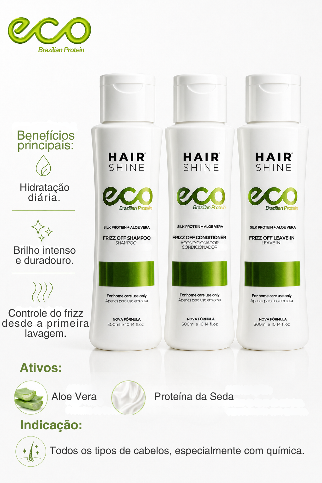 Kit Eco Brazilian Proteina Cuidados Diários