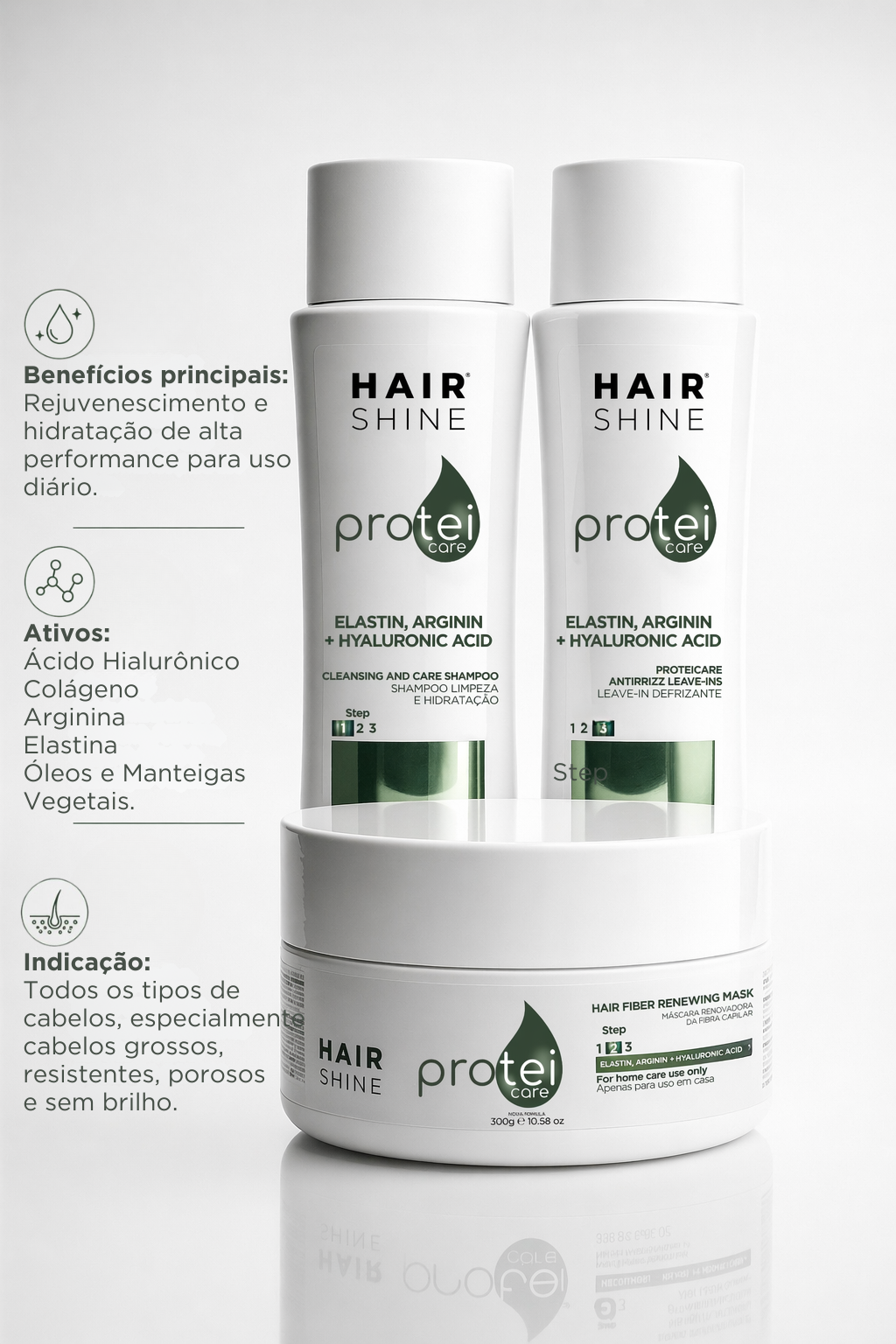 Kit Proteicare Cuidados Diários – Hair Shine