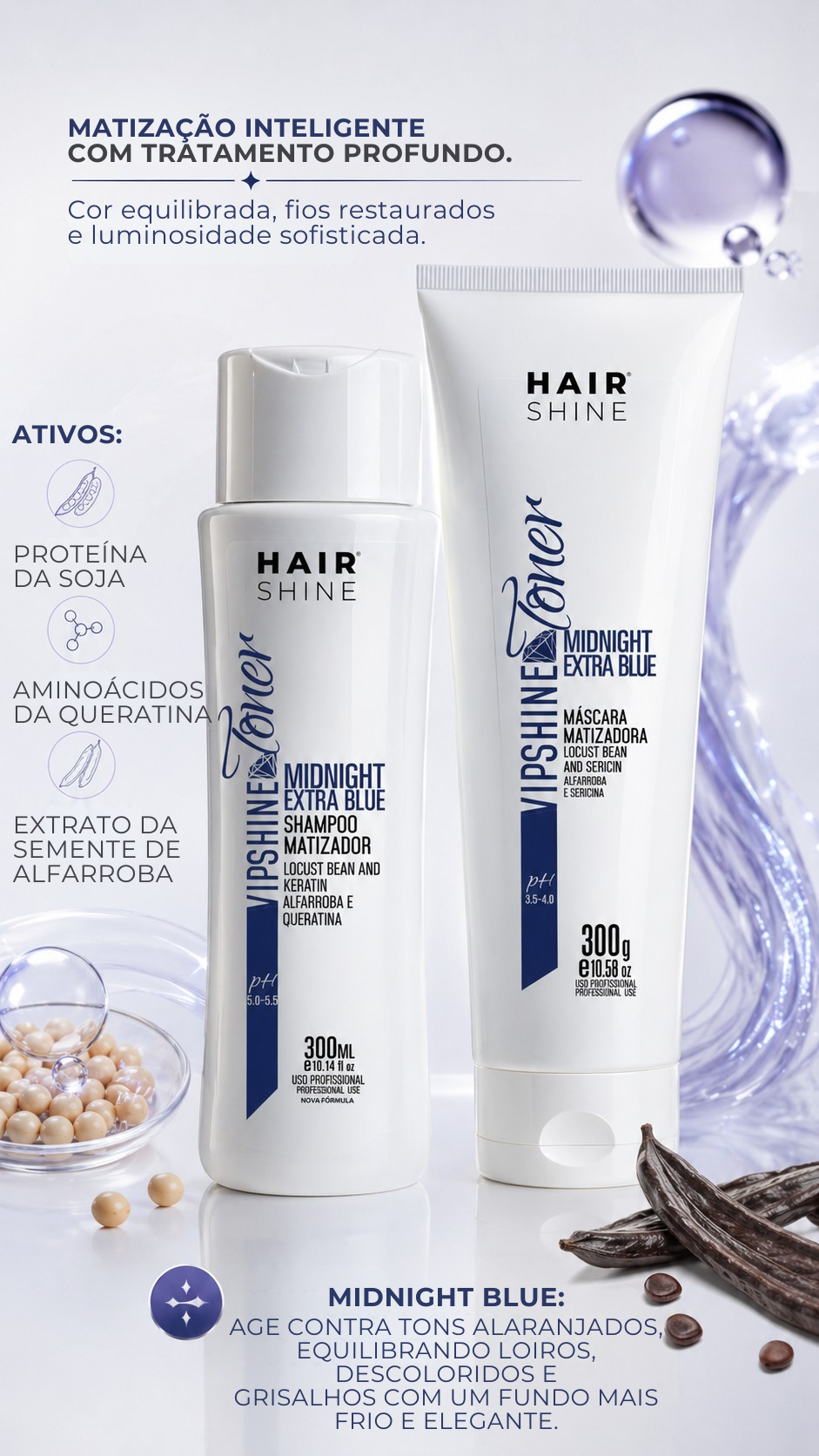 Kit Vip Shine Toner Midnight Extra Blue