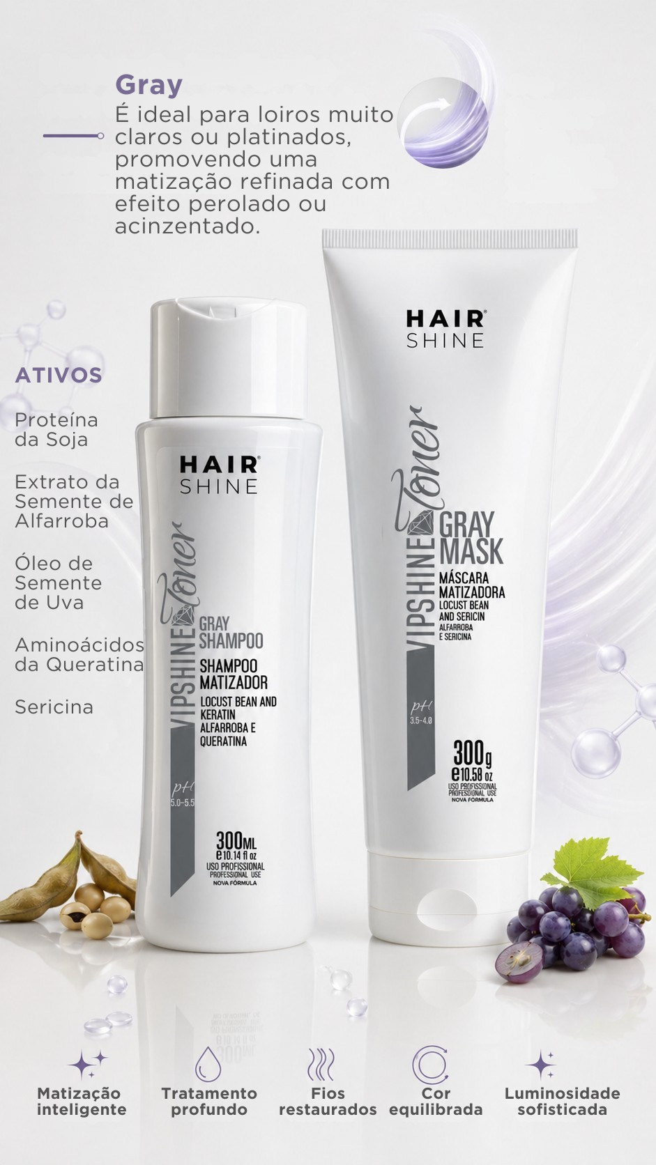Kit Vip Shine Toner Gray