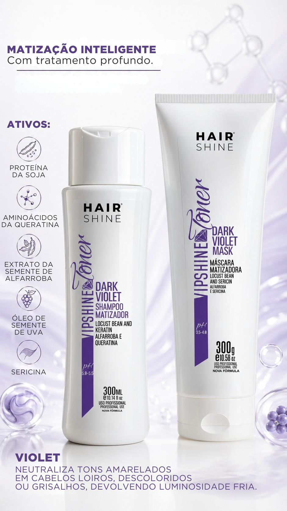 Kit Vip Shine Toner Dark Violet