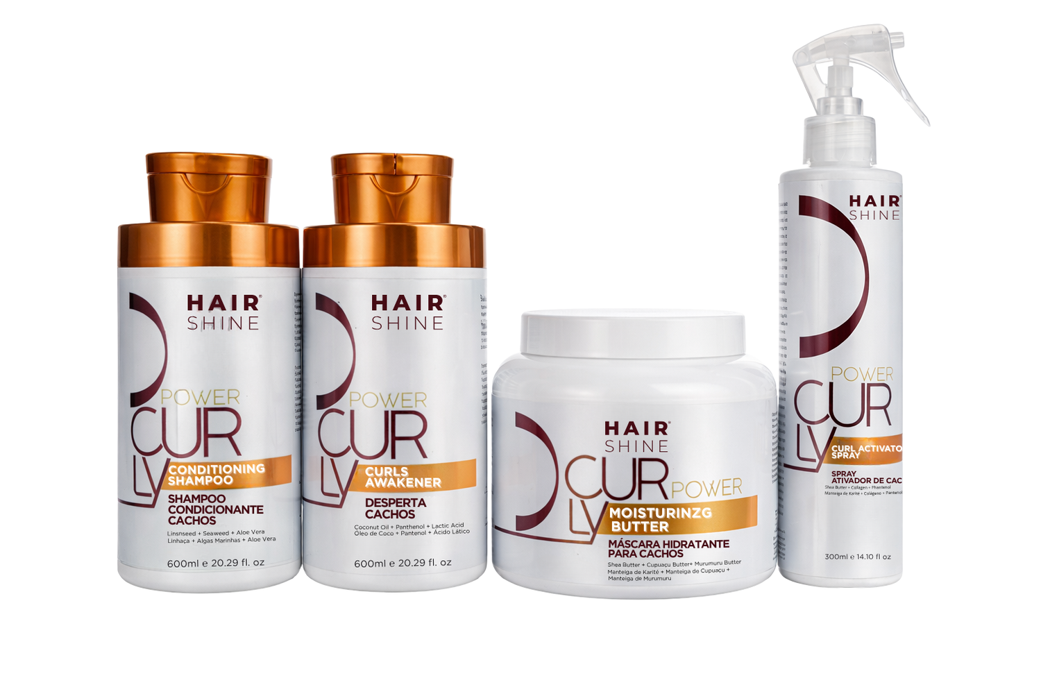 Kit Cachos Power Curly- Cabelos ondulados
