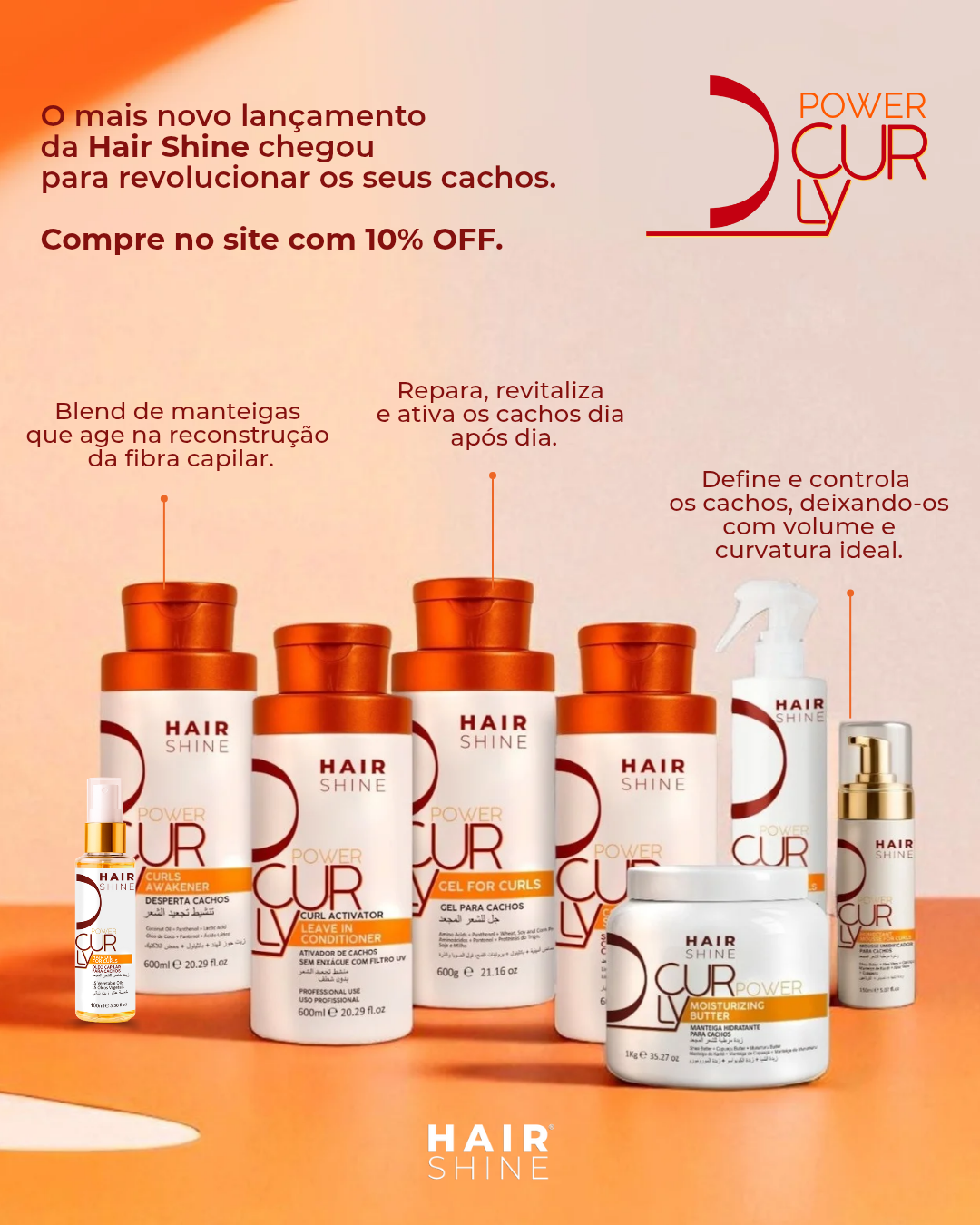 Kit Linha Cachos Power Curly