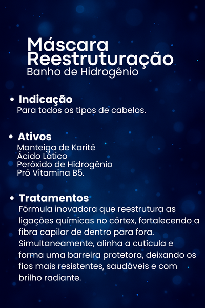 Máscara Reestruturação - Banho de Hidrogênio 900g