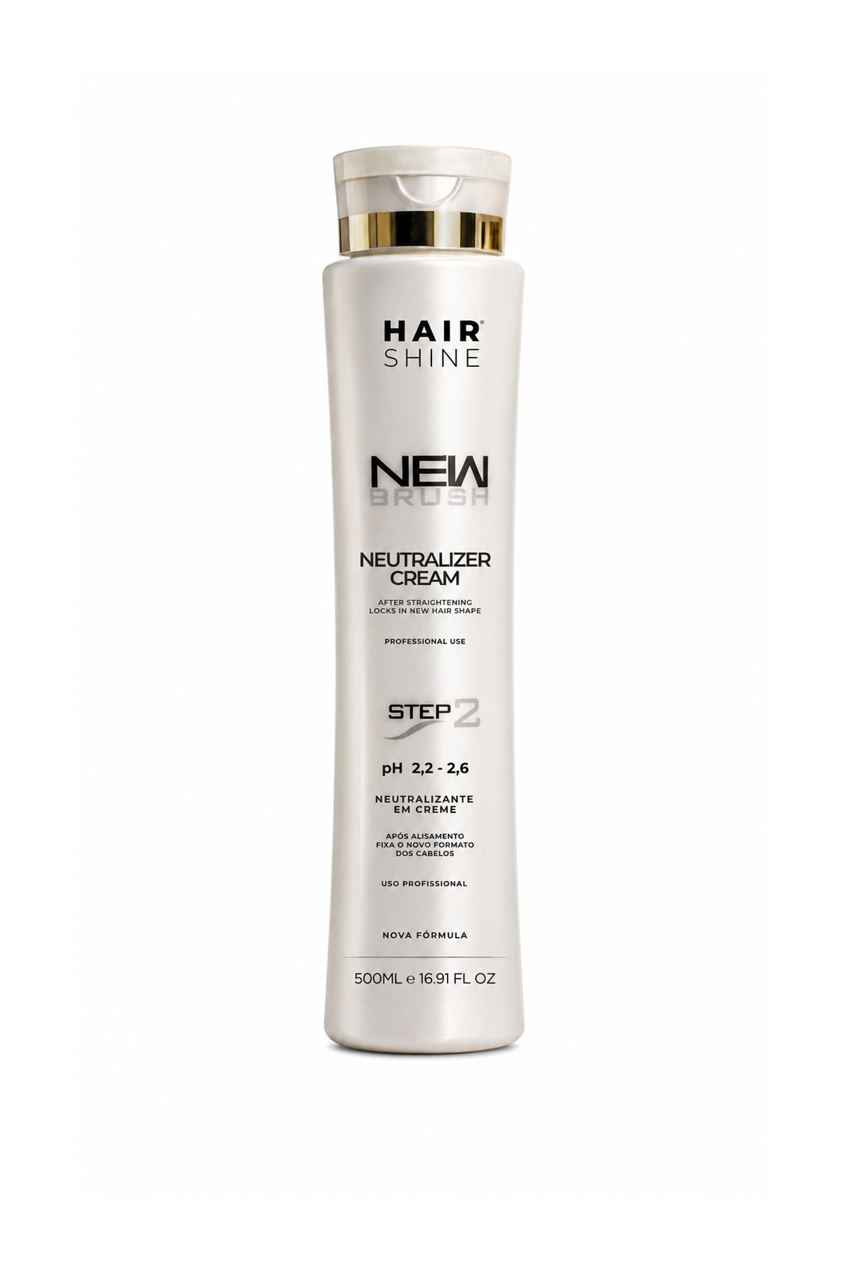 STEP 2 - Creme Neutralizante New Brush - Alisamento e Relaxamento Profissional 500ml