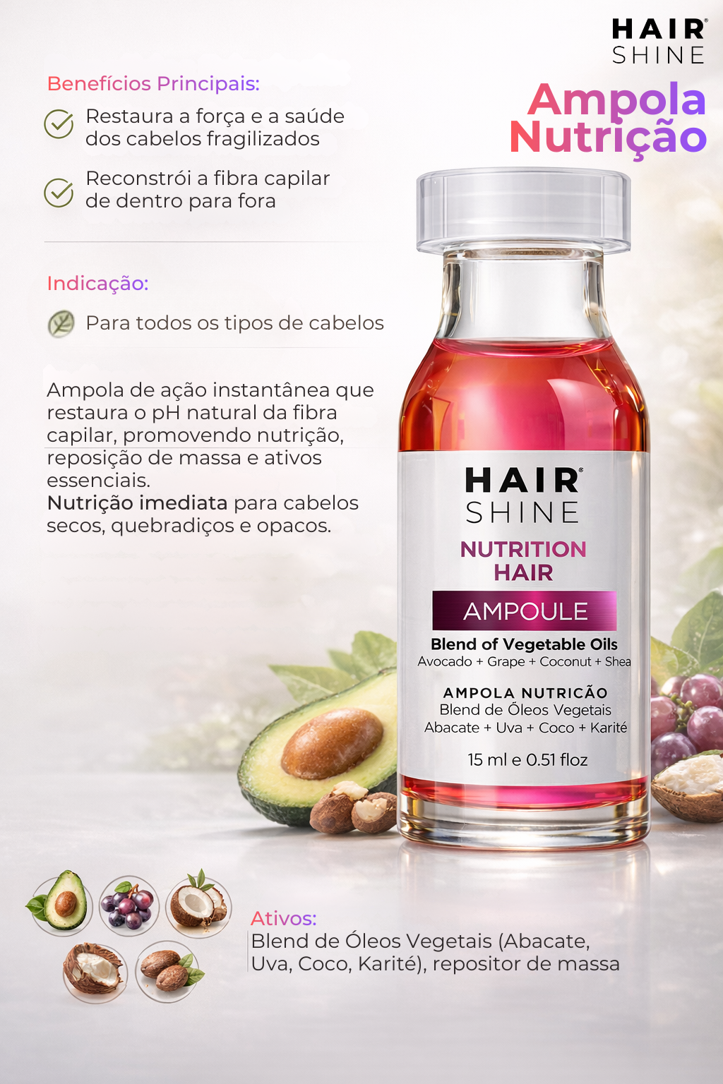 Ampola Nutrição 15ml