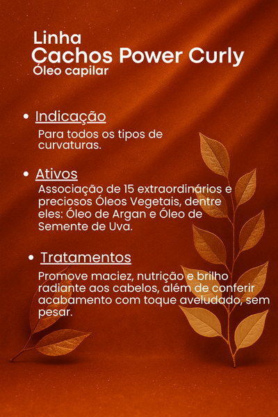 Óleo para Cachos 100ml - Power Curly