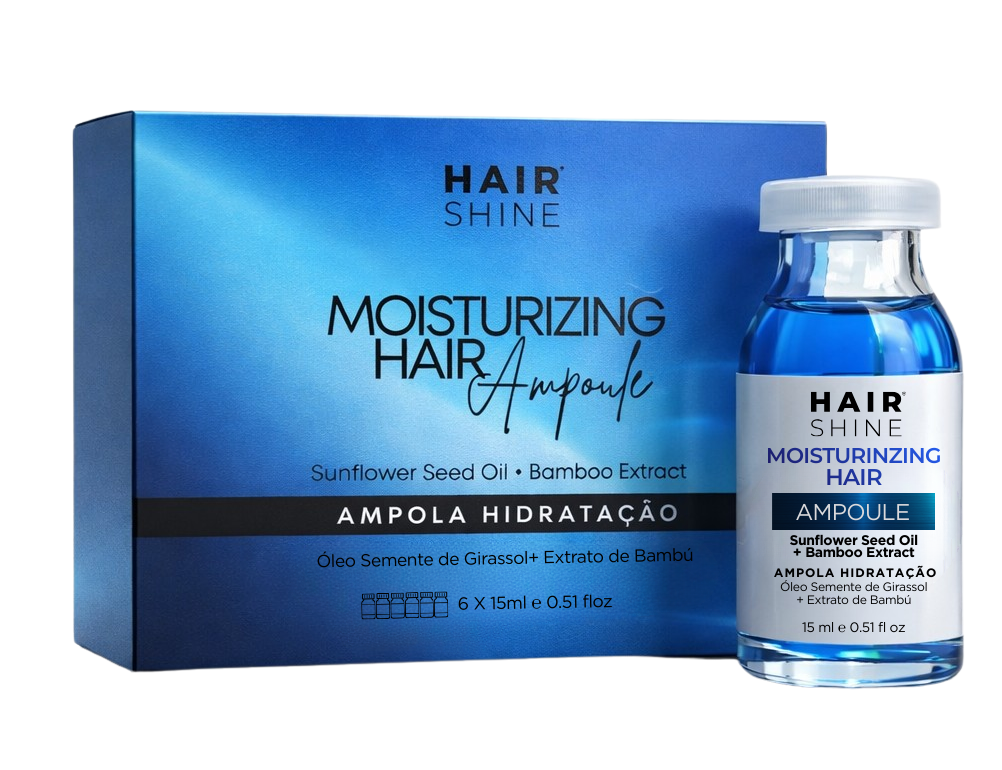 Kit Hair Shine Ampola Hidratação 15ml- 6 Uni.