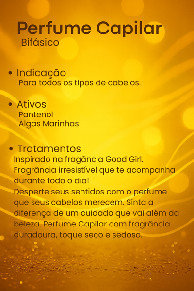 Perfume Capilar Bifásico- 60ml