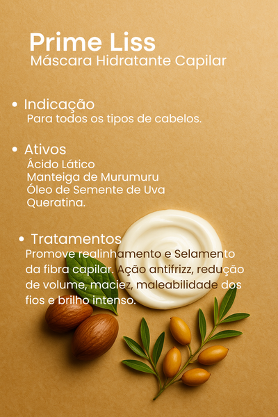 Prime Liss- Máscara Hidratante - 1Kg