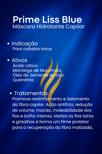 Prime Liss Blue- Máscara Matizadora- 250g