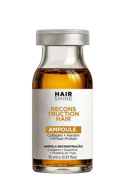 Kit Hair Shine Ampola Reconstrução 15ml- 6 Uni.
