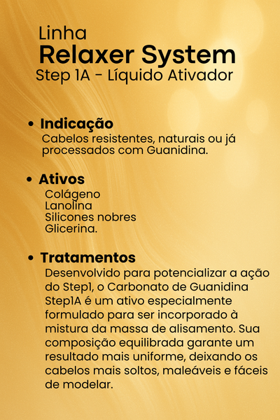 STEP 1A - Líquido Ativador Relaxer System - 500ml