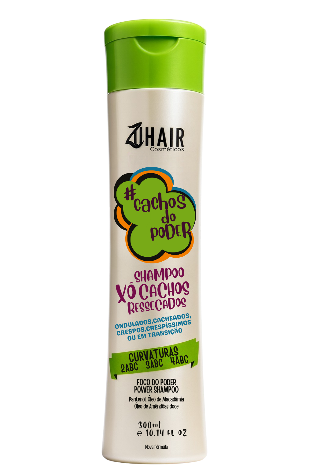 Shampoo Xô Cachos Ressecados ZuHair - 300ml