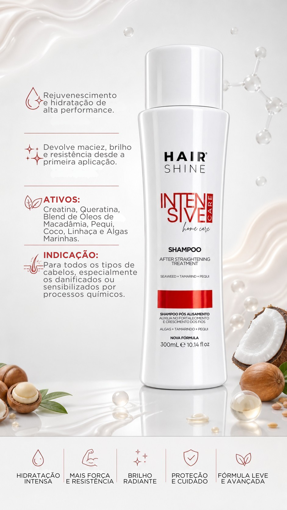 STEP 1 - Shampoo sem Sal Intensive Care - 300ml