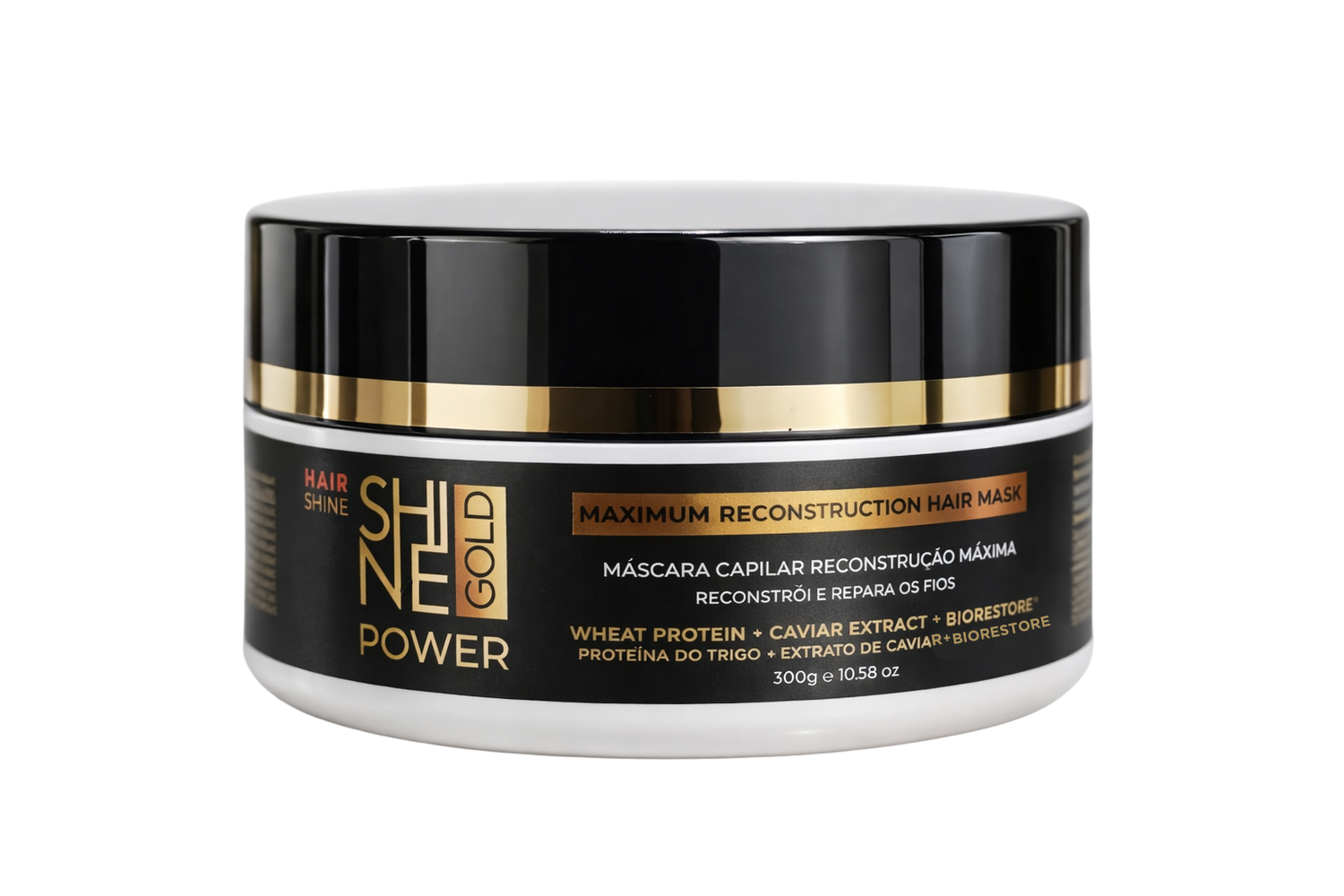 Máscara Capilar Reconstrução Máxima Shine Gold Power- 300gr