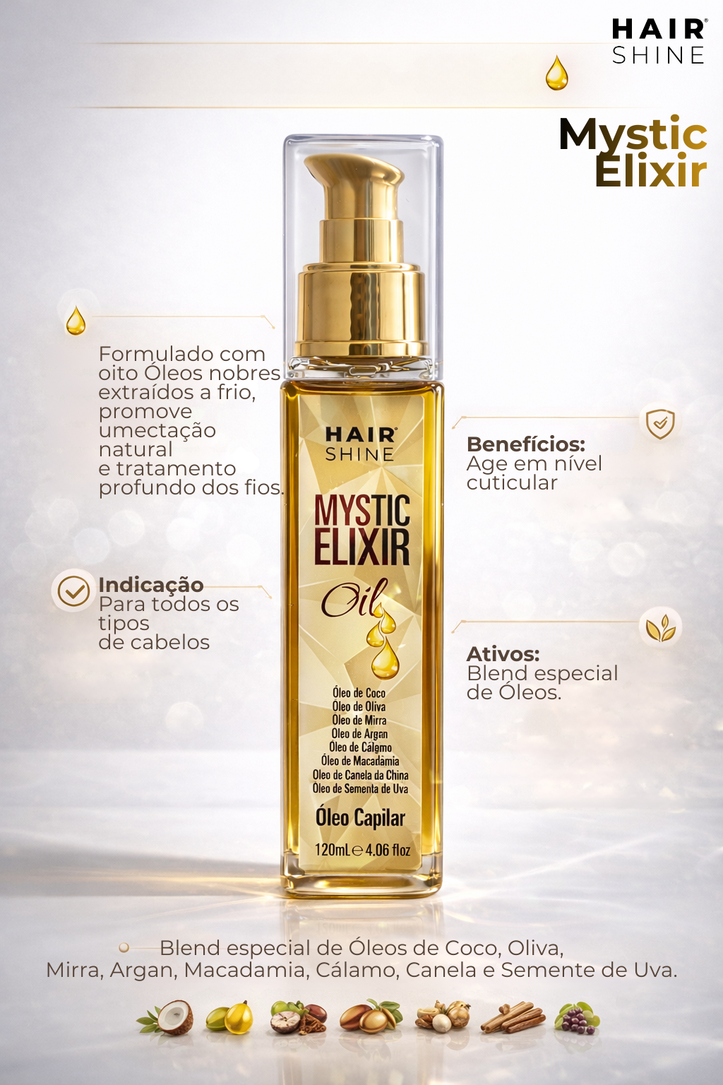 Mystic Elixir Oil Óleo capilar- 120ml
